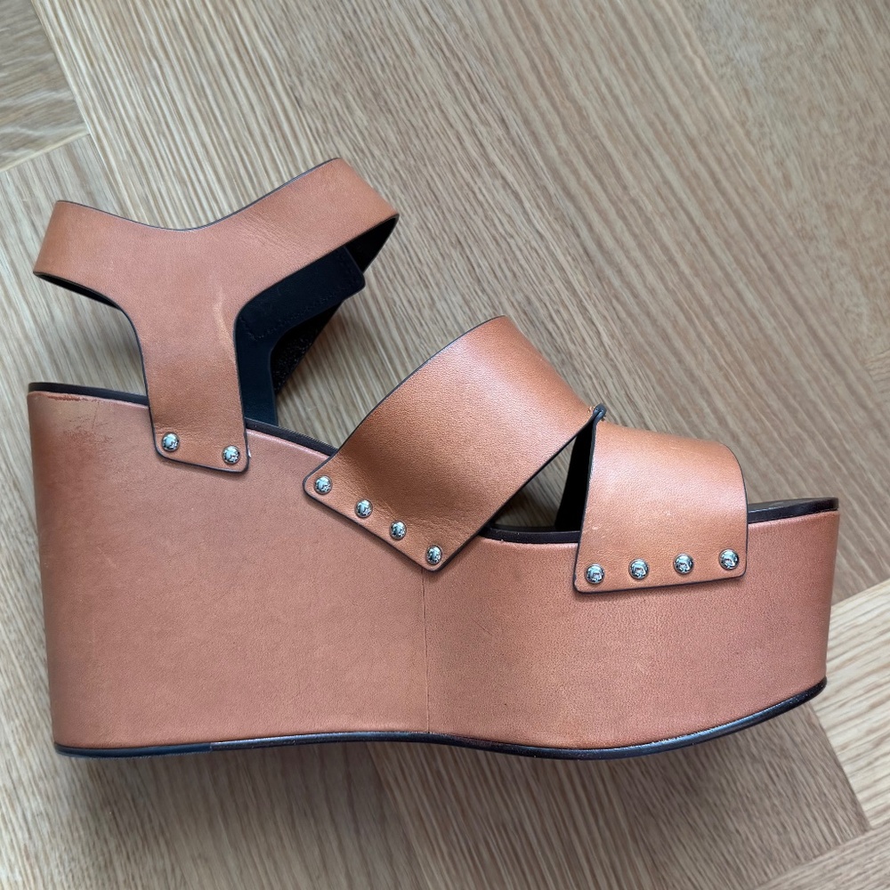 Tory Burch Studded Platform Wedge - Picture 2 of 7